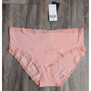 NWT NEW Lauren Ralph Lauren Hipster Panties Vintage Rose Pink XL Cotton Blend